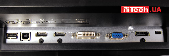Игровой монитор BenQ XL2420Z. Панель разъемов