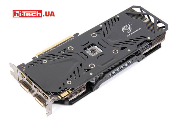 Задняя планка. Gigabyte GV-N960G1 GAMING-2GD