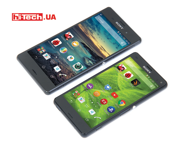 Смартфоны Sony Xperia Z3 и Sony Xperia Z3 Compact