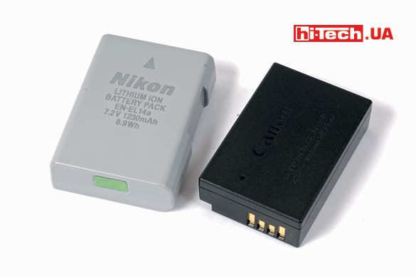 Аккумуляторы EN-EL14 (Nikon D5500) и LP-E17 (Сanon EOS 750D)