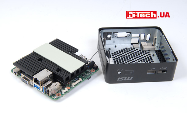 В отличие от MSI Cubi, обозреваемая модель MSI Cubi N обходится пассивным охлаждением и, соответственно, раьотает практически беззвучно