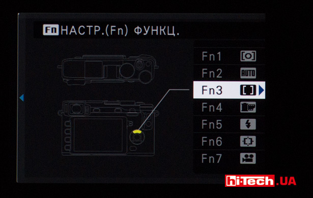 Fujifilm X-E2S позволяет запрограммировать на свой вкус до семи кнопок, размещенных на корпусе камеры