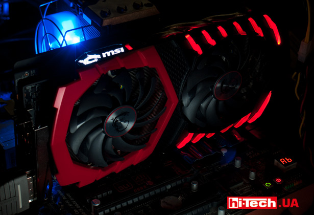 Подсветка MSI GEFORCE GTX 1060 GAMING X 6G