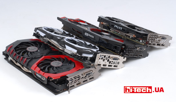 Видеокарты Inno3D GeForce GTX 1060 Gaming OC, MSI GEFORCE GTX 1060 ARMOR 3G OCV1, MSI GEFORCE GTX 1060 GAMING X 6G, Zotac GeForce GTX 1060 AMP! Edition