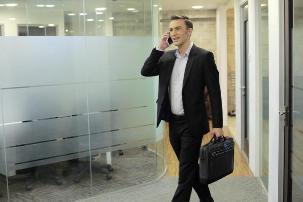 Man in Office with Urban Briefcase 15