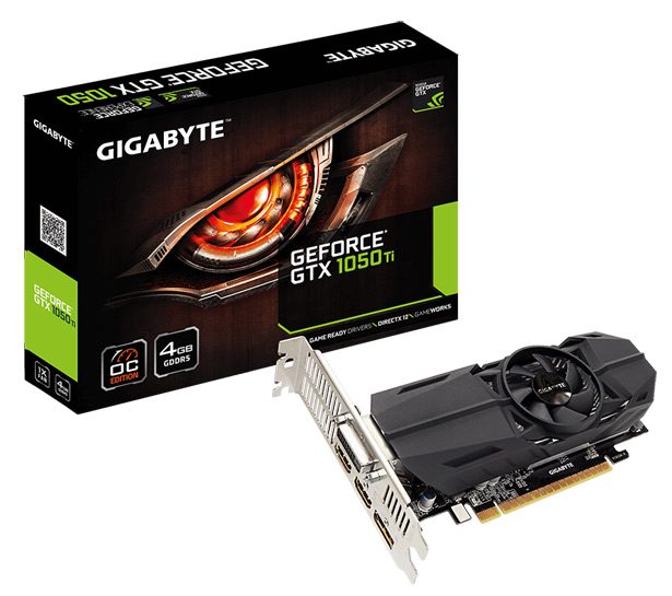 Gigabyte GeForce GTX 1050 Ti OC Low Profile 4G (GV-N105TOC-4GL)