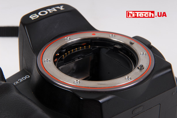 Sony Alpha DSLR-A200. Байонет