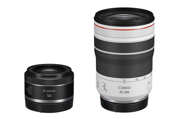объективы Canon RF 70-200mm F4L IS USM и RF 50mm F1.8 STM