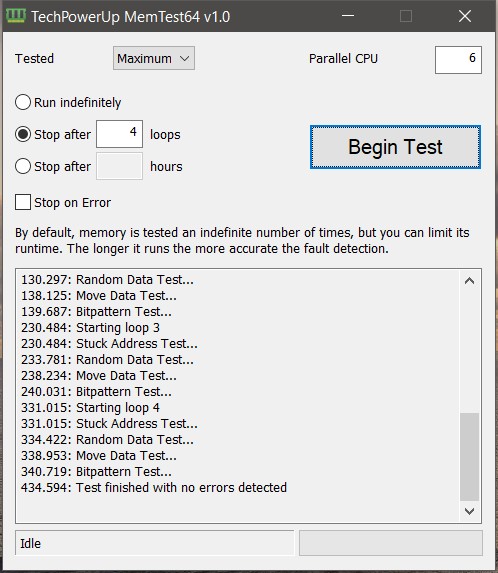 memtest Patriot Viper 4 Blackout Series
