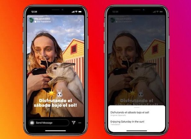Instagram story translate