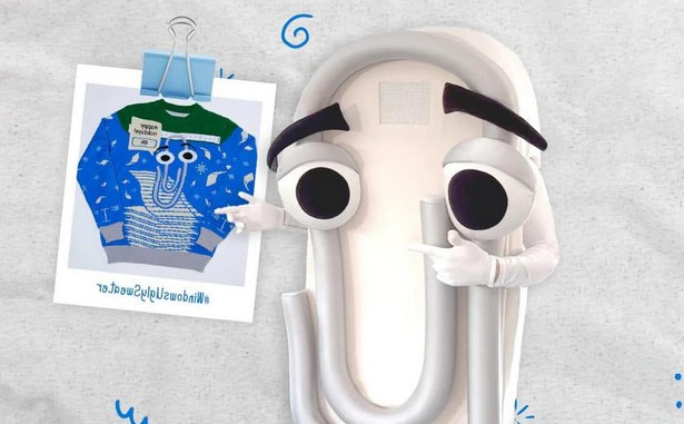 microsoft Clippy ulgy sweter