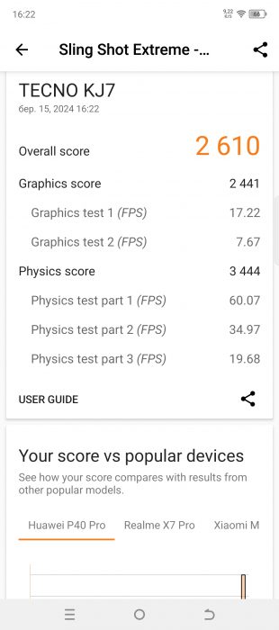 pcmark mobile tecno spark 20pro plus