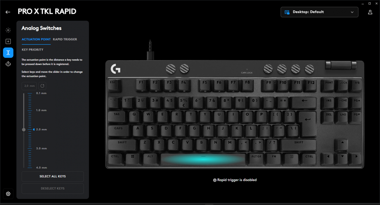 Logitech G PRO X TKL RAPID G Hub