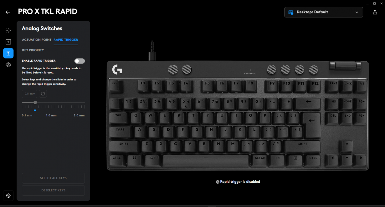 Logitech G PRO X TKL RAPID G Hub