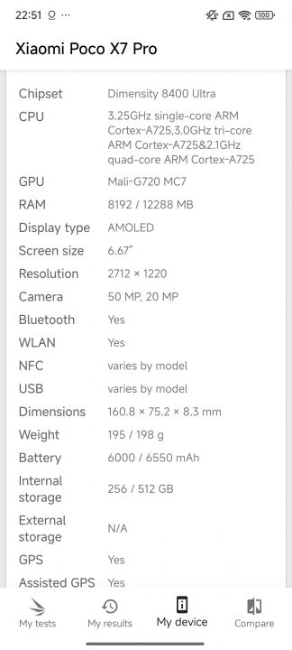 Poco X7 Pro benchmarks